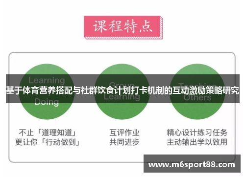 基于体育营养搭配与社群饮食计划打卡机制的互动激励策略研究